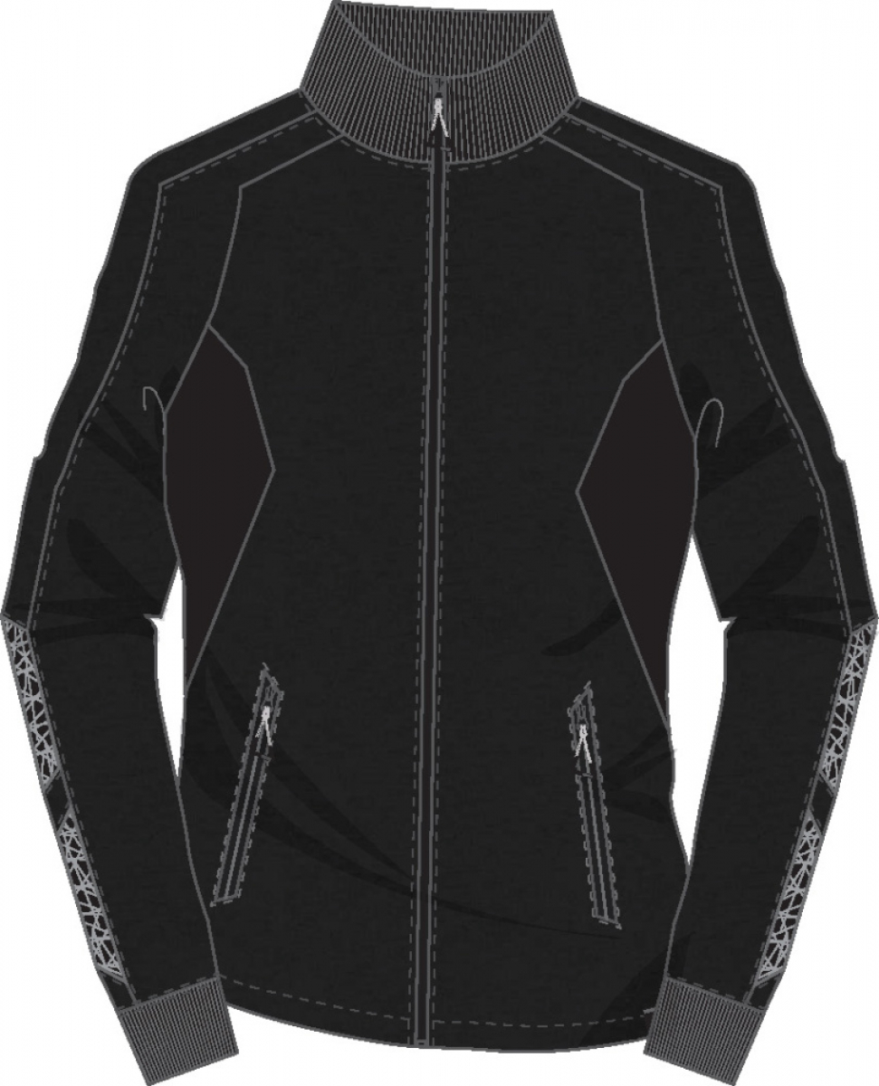 MASCOT-Worker-Shirts, Damen-Sweatshirt mit Reißverschluss, 310 g/m², dunkelanthrazit/schwarz