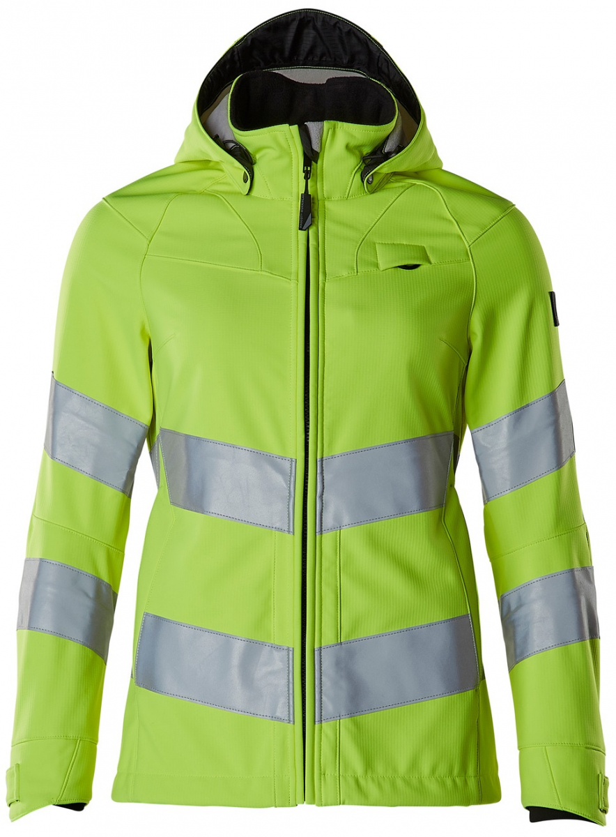 MASCOT-Workwear, Warnschutz-Damen-Soft-Shell-Jacke, 360 g/m, warngelb