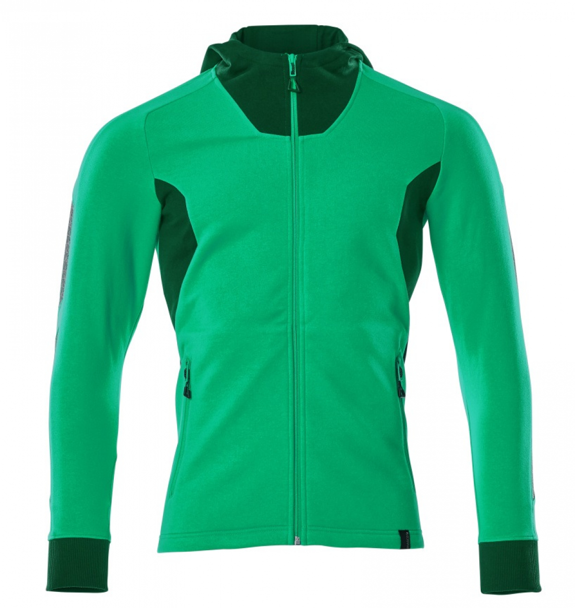 MASCOT-Worker-Shirts, Kapuzensweatshirt mit Reißverschluss, 310 g/m², grasgrün/grün