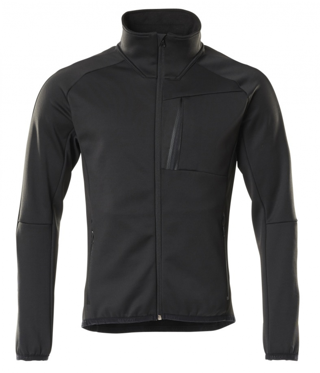 MASCOT-Workwear, Kälteschutz, Fleecepullover mit Reißverschluß, 260 g/m², schwarz