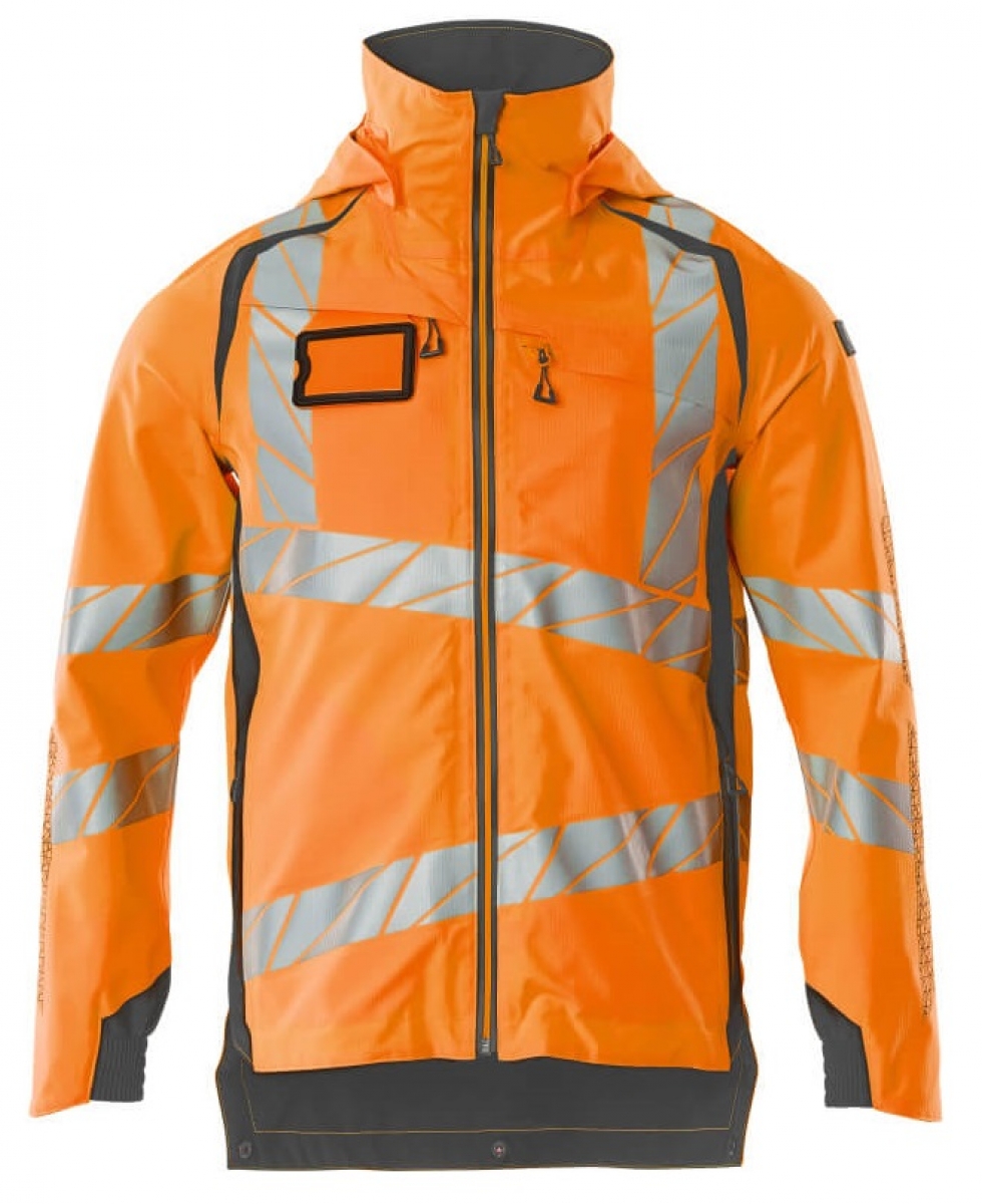 MASCOT-Workwear, Warnschutz-Hard Shell Jacke, ACCELERATE SAFE, warnorange/dunkelanthrazit