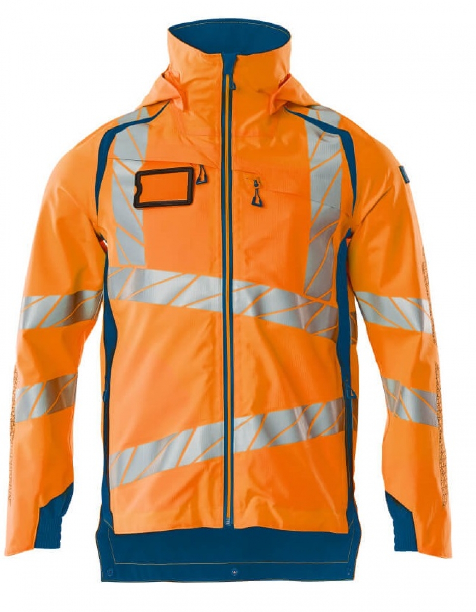 MASCOT-Workwear, Warnschutz-Hard Shell Jacke, ACCELERATE SAFE, warnorange/dunkelpetroleum