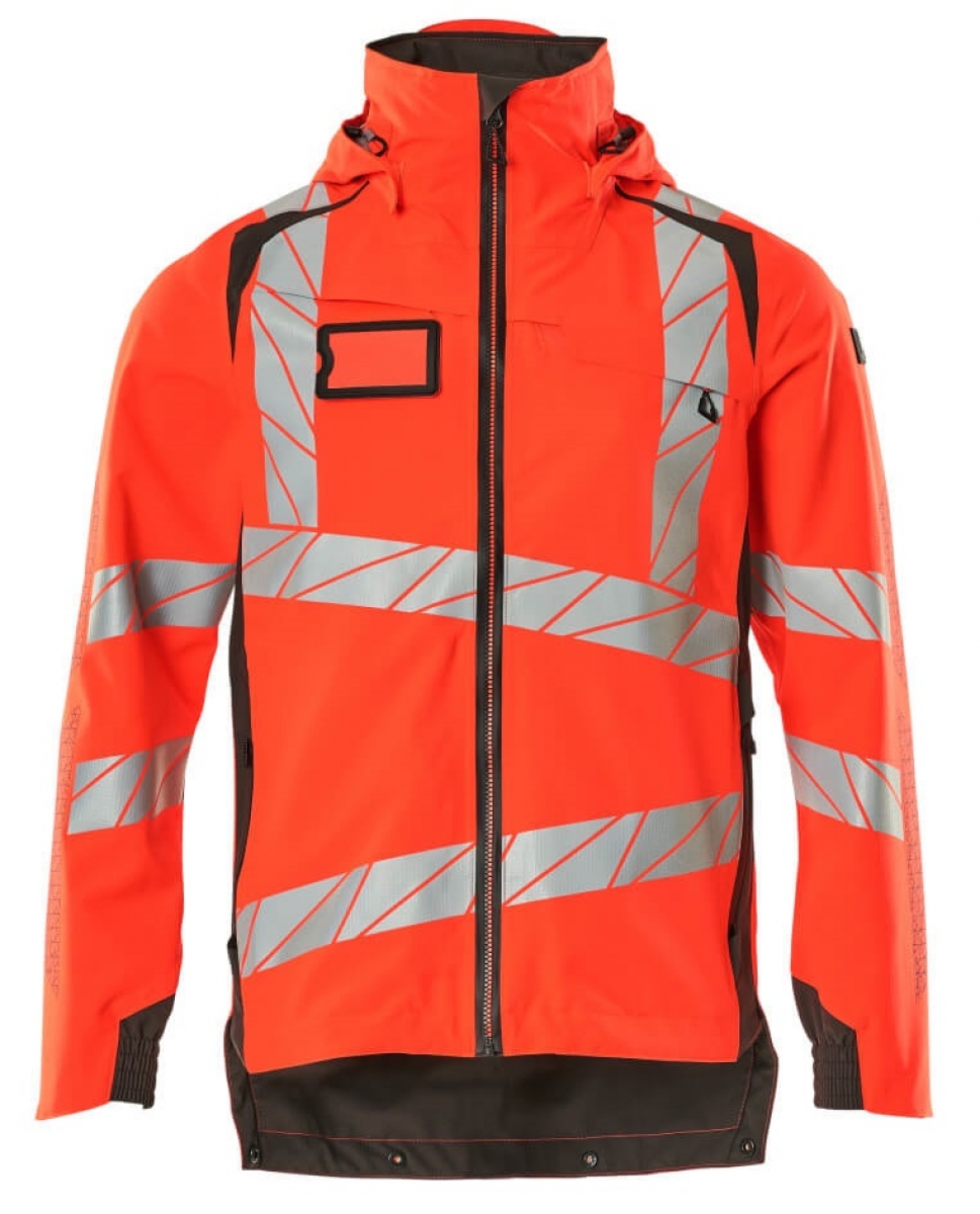 MASCOT-Workwear, Warnschutz-Hard Shell Jacke, ACCELERATE SAFE, warnrot/dunkelanthrazit