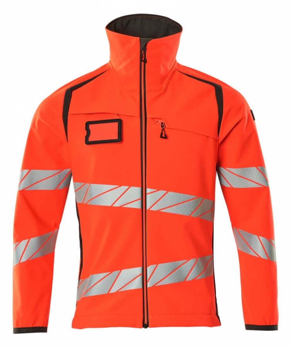 MASCOT-Workwear, Warnschutz-Soft Shell Jacke, ACCELERATE SAFE, warnrot/dunkelanthrazit