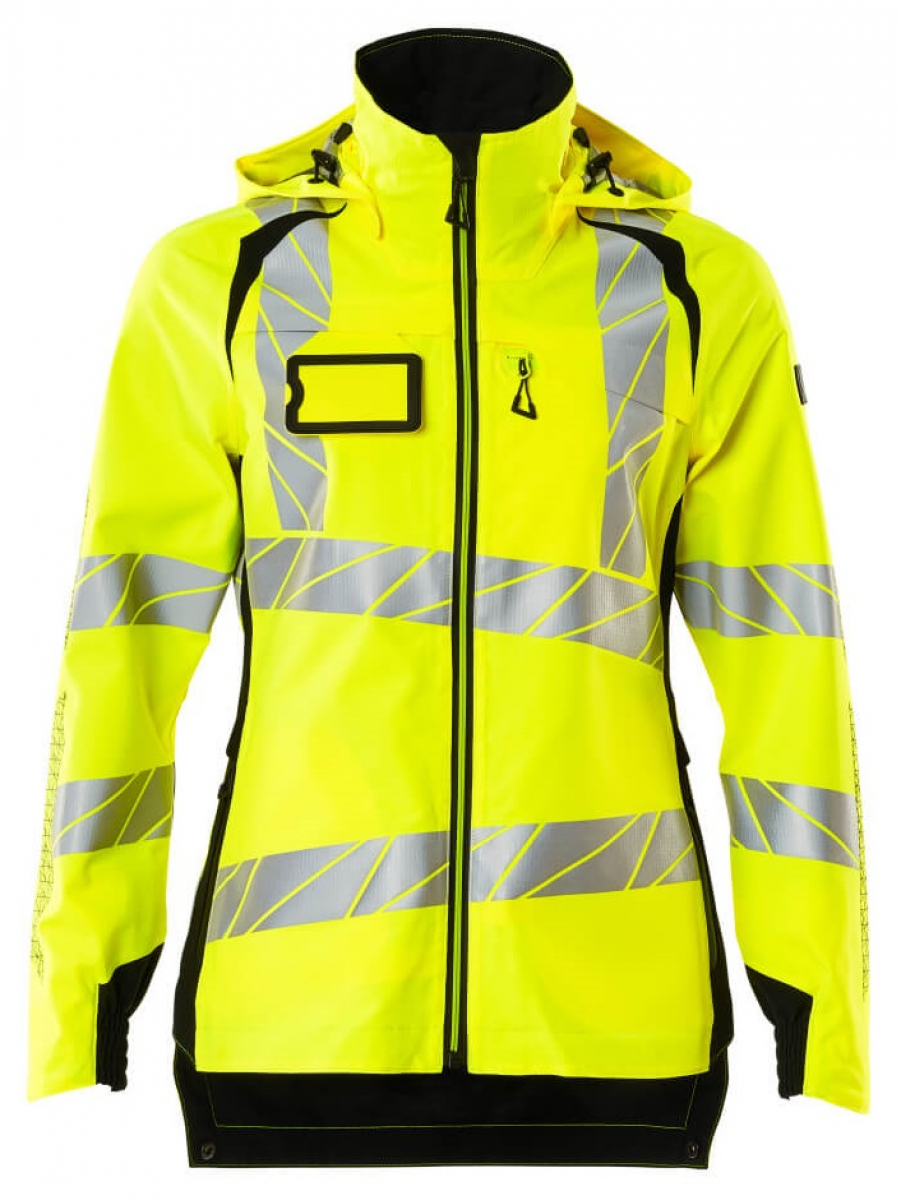 MASCOT-Workwear, Warnschutz-Damen Hard Shell Jacke, ACCELERATE SAFE, warngelb/schwarz