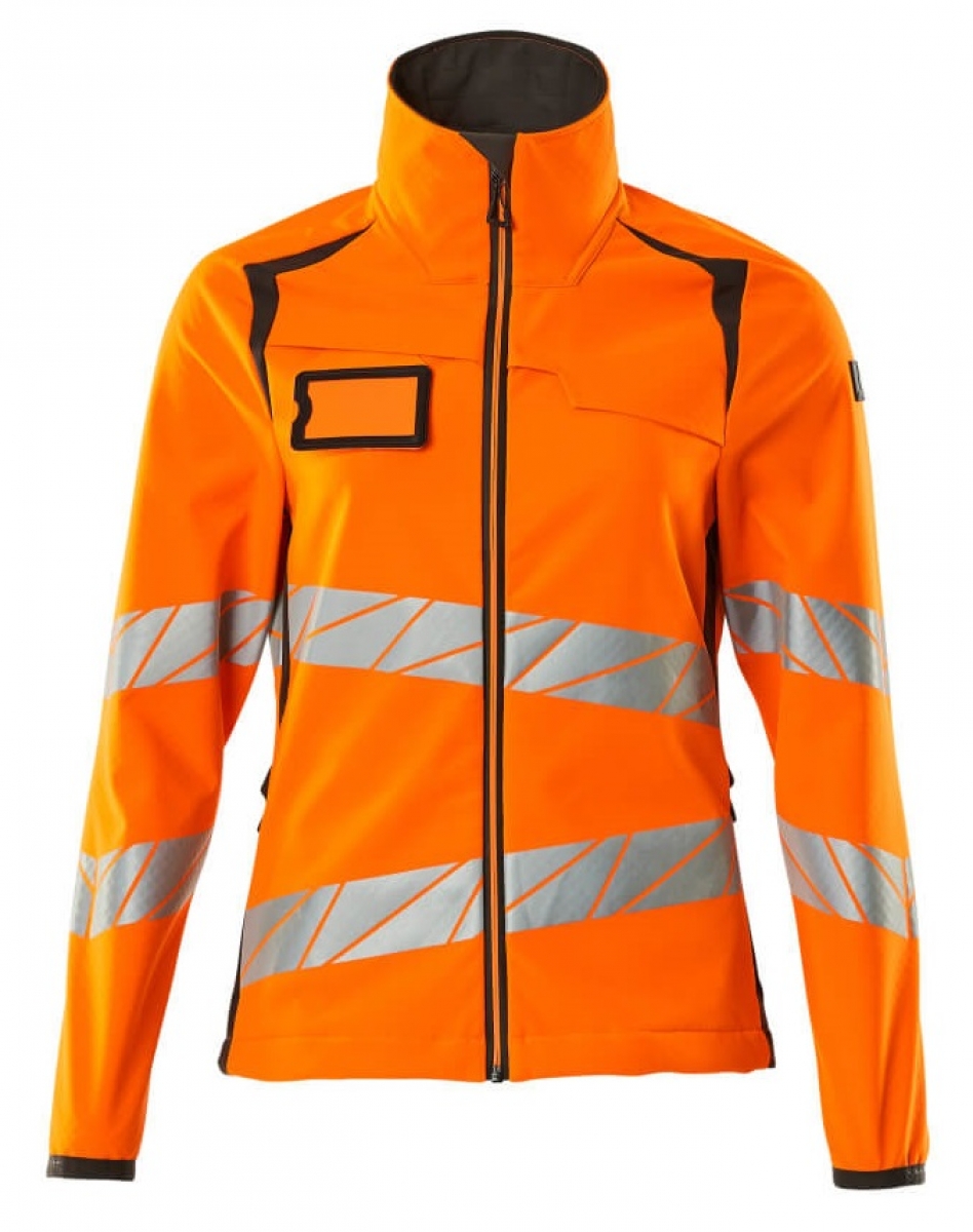 MASCOT-Workwear, Warnschutz-Damen Soft Shell Jacke, ACCELERATE SAFE, warnorange/dunkelanthrazit