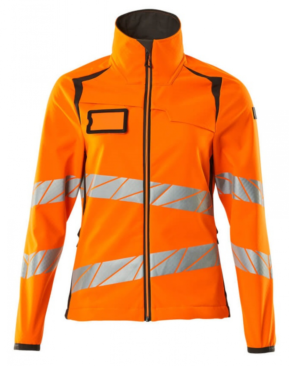 MASCOT-Workwear, Warnschutz-Damen Soft Shell Jacke, ACCELERATE SAFE, warnorange/dunkelanthrazit