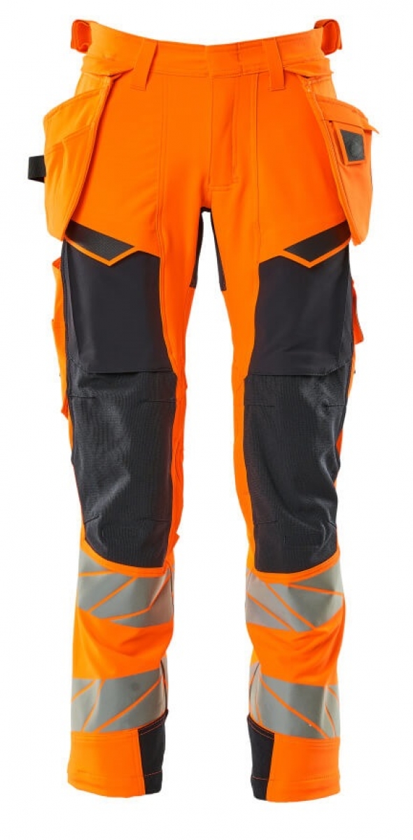MASCOT-Workwear, Warnschutz-Bundhose, ACCELERATE SAFE, 82 cm, warnorange/schwarzblau