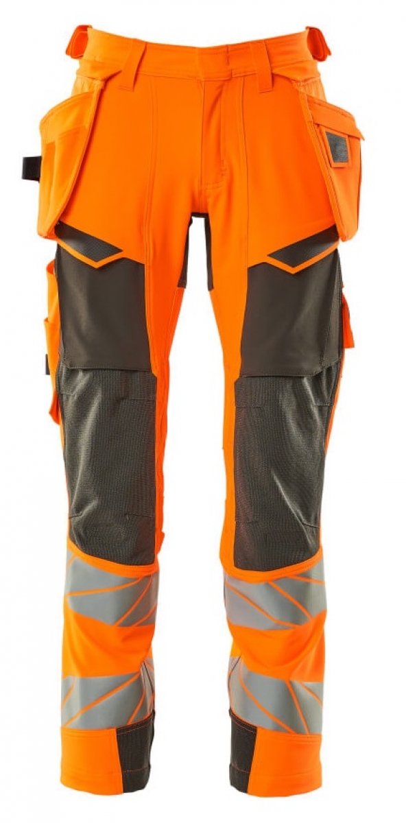 MASCOT-Workwear, Warnschutz-Bundhose, ACCELERATE SAFE, 76 cm, warnorange/dunkelanthrazit
