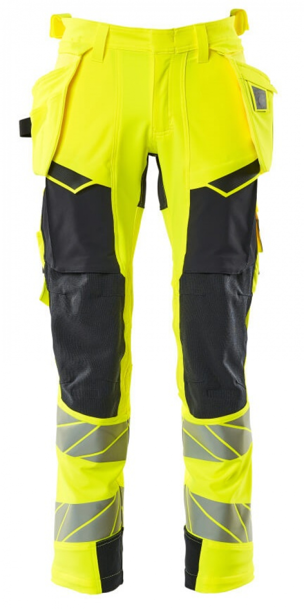 MASCOT-Workwear, Warnschutz-Bundhose, ACCELERATE SAFE, 76 cm, warngelb/schwarzblau