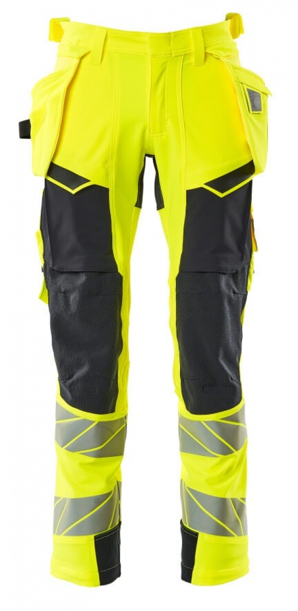 MASCOT-Workwear, Warnschutz-Bundhose, ACCELERATE SAFE, 90 cm, warngelb/schwarzblau