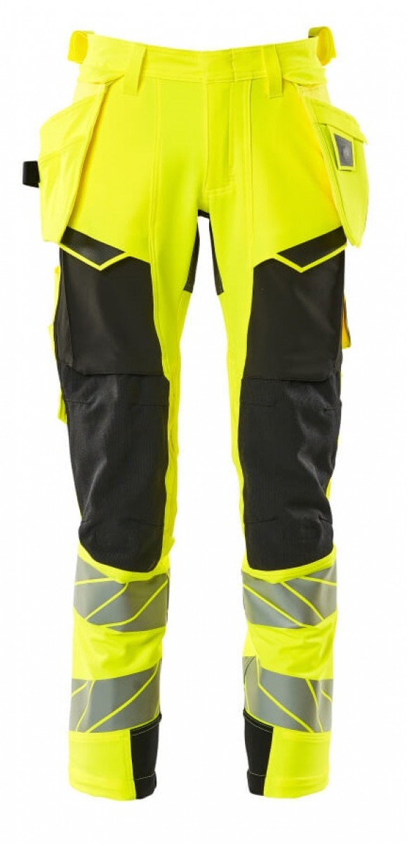 MASCOT-Workwear, Warnschutz-Bundhose, ACCELERATE SAFE, 76 cm, warngelb/schwarz