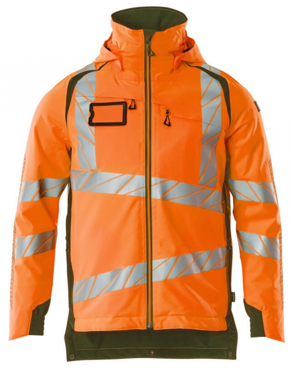 MASCOT-Workwear, Warnschutz-Winterjacke, ACCELERATE SAFE, warnorange/moosgrün