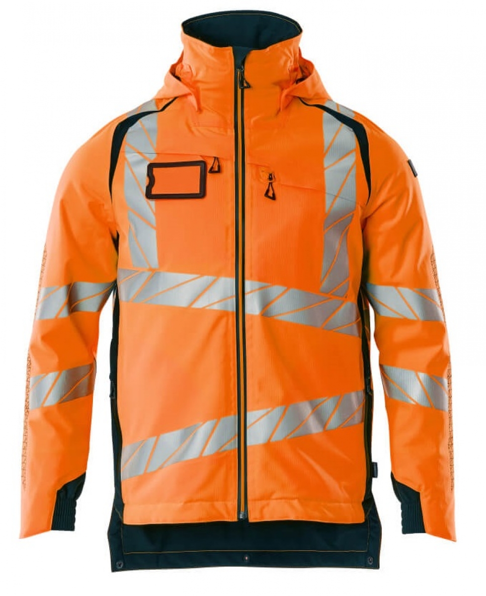 MASCOT-Workwear, Warnschutz-Winterjacke, ACCELERATE SAFE, warnorange/dunkelpetroleum