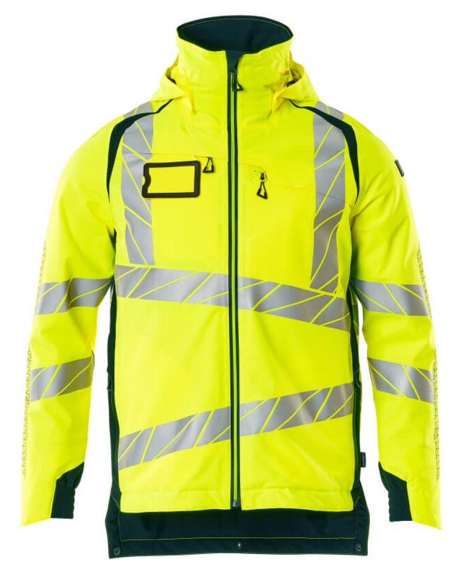 MASCOT-Workwear, Warnschutz-Winterjacke, ACCELERATE SAFE, warngelb/dunkelpetroleum