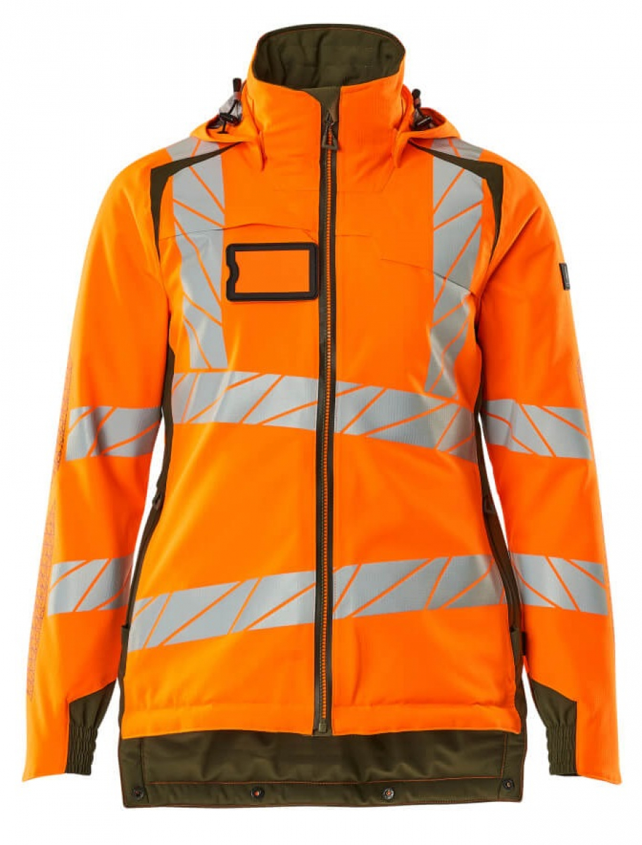 MASCOT-Workwear, Warnschutz-Damen-Winterjacke, ACCELERATE SAFE, warnorange/moosgrn