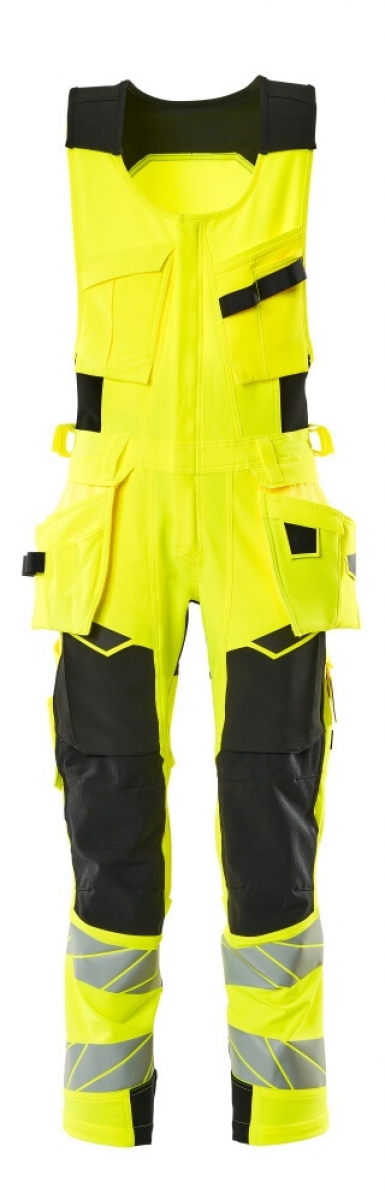 MASCOT-Workwear, Warnschutz-Kombi-Hose, ACCELERATE SAFE, 76 cm, warngelb/schwarz