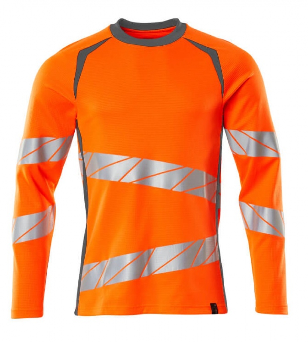 MASCOT-Workwear, Warnschutz-Langarm-Shirt, ACCELERATE SAFE, warnorange/dunkelanthrazit