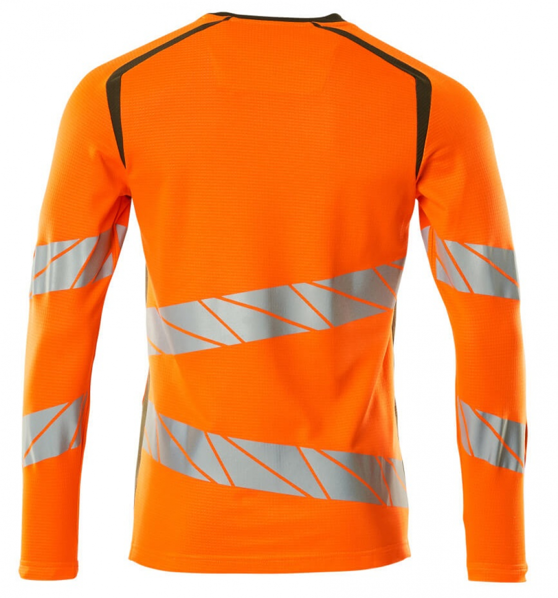 MASCOT-Workwear, Warnschutz-Langarm-Shirt, ACCELERATE SAFE, warnorange/moosgrün