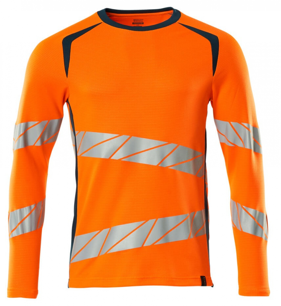 MASCOT-Workwear, Warnschutz-Langarm-Shirt, ACCELERATE SAFE, warnorange/dunkelpetroleum