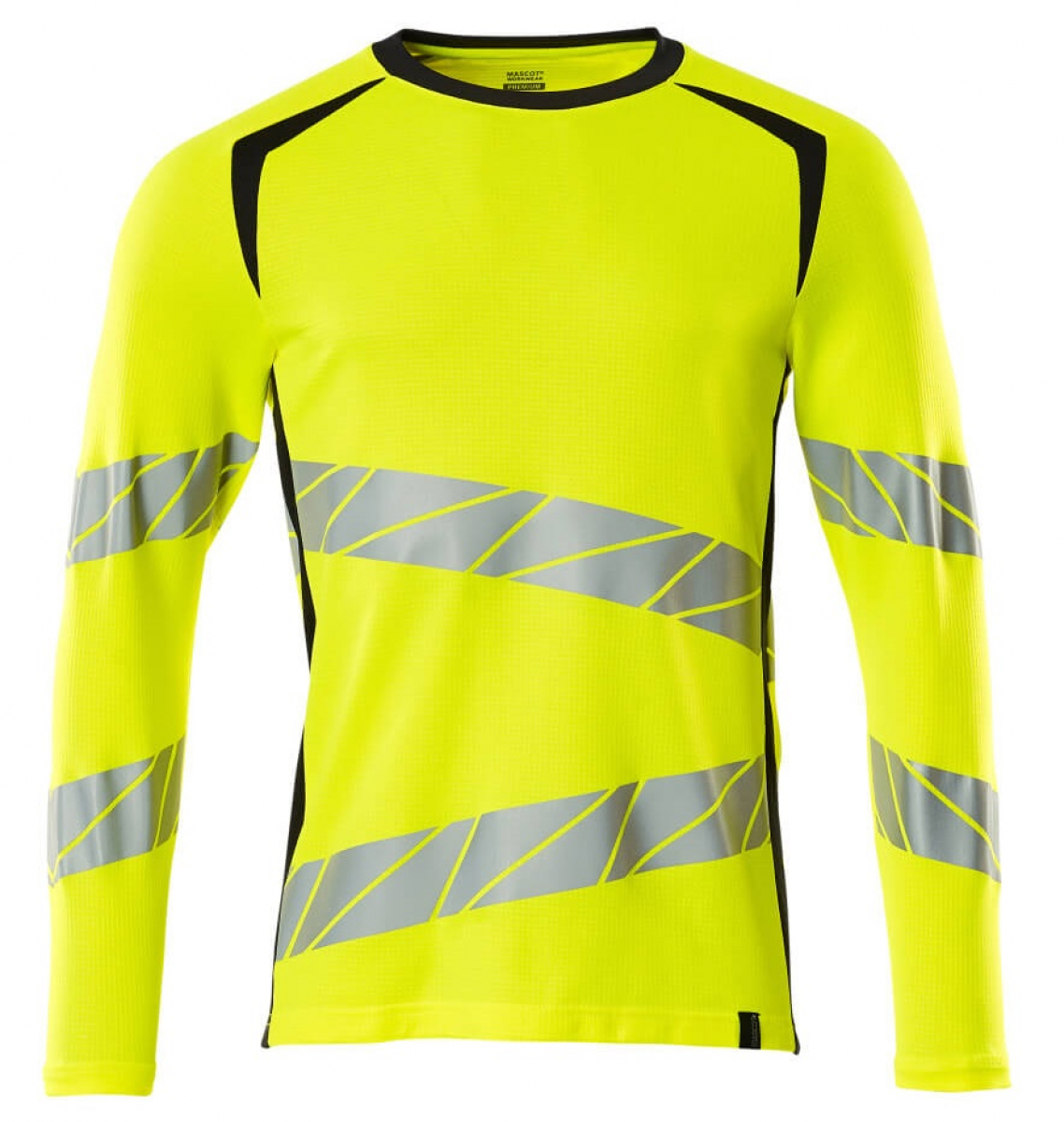 MASCOT-Workwear, Warnschutz-Langarm-Shirt, ACCELERATE SAFE, warngelb/schwarzblau