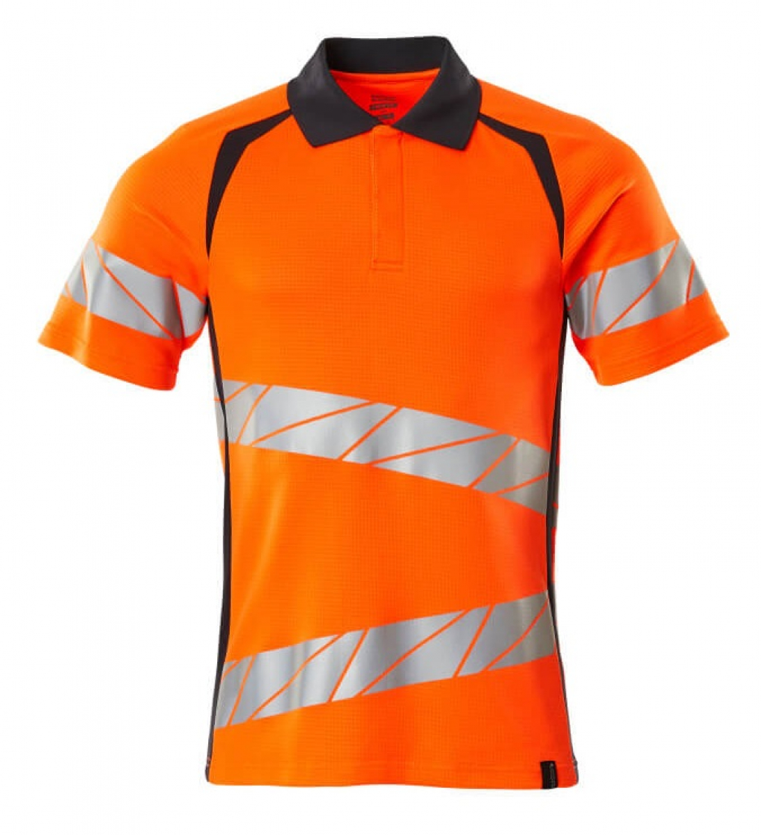 MASCOT-Workwear, Warnschutz-Polo-Shirt, ACCELERATE SAFE, warnorange/schwarzblau