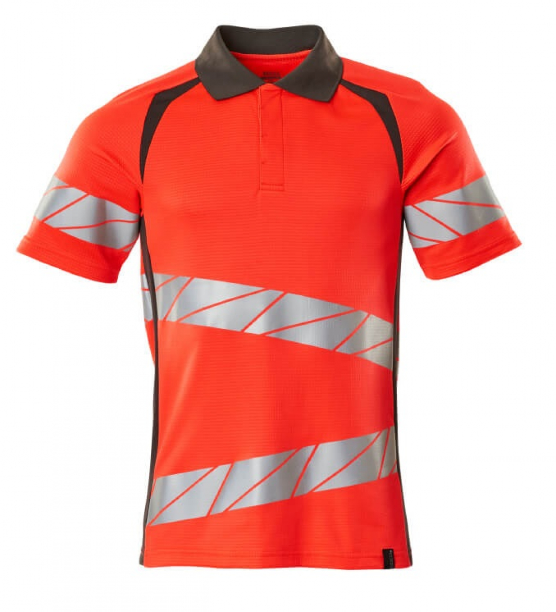 MASCOT-Workwear, Warnschutz-Polo-Shirt, ACCELERATE SAFE, warnrot/dunkelanthrazit