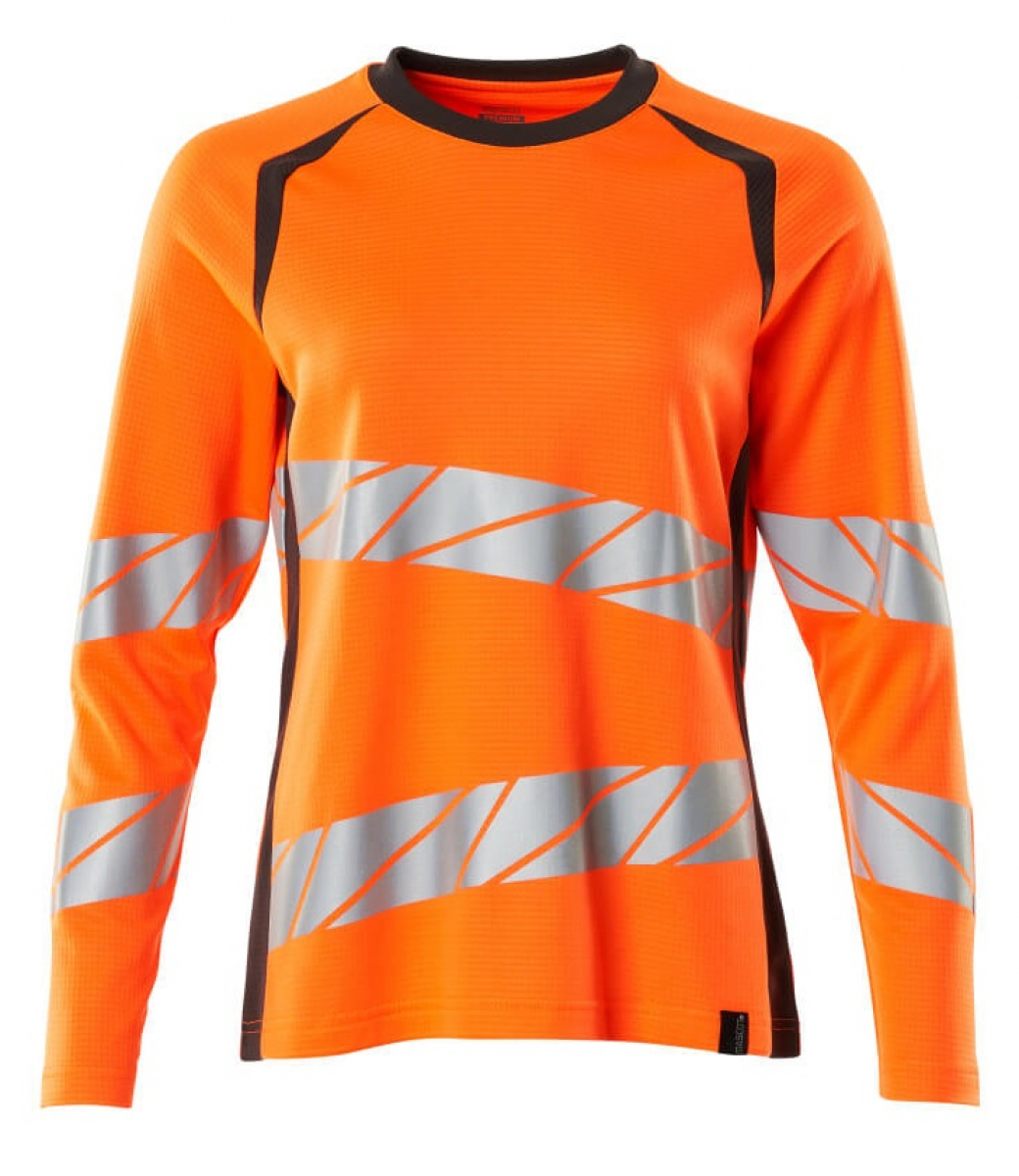 MASCOT-Workwear, Warnschutz-Damen Langarm-Shirt, ACCELERATE SAFE, warnorange/dunkelanthrazit