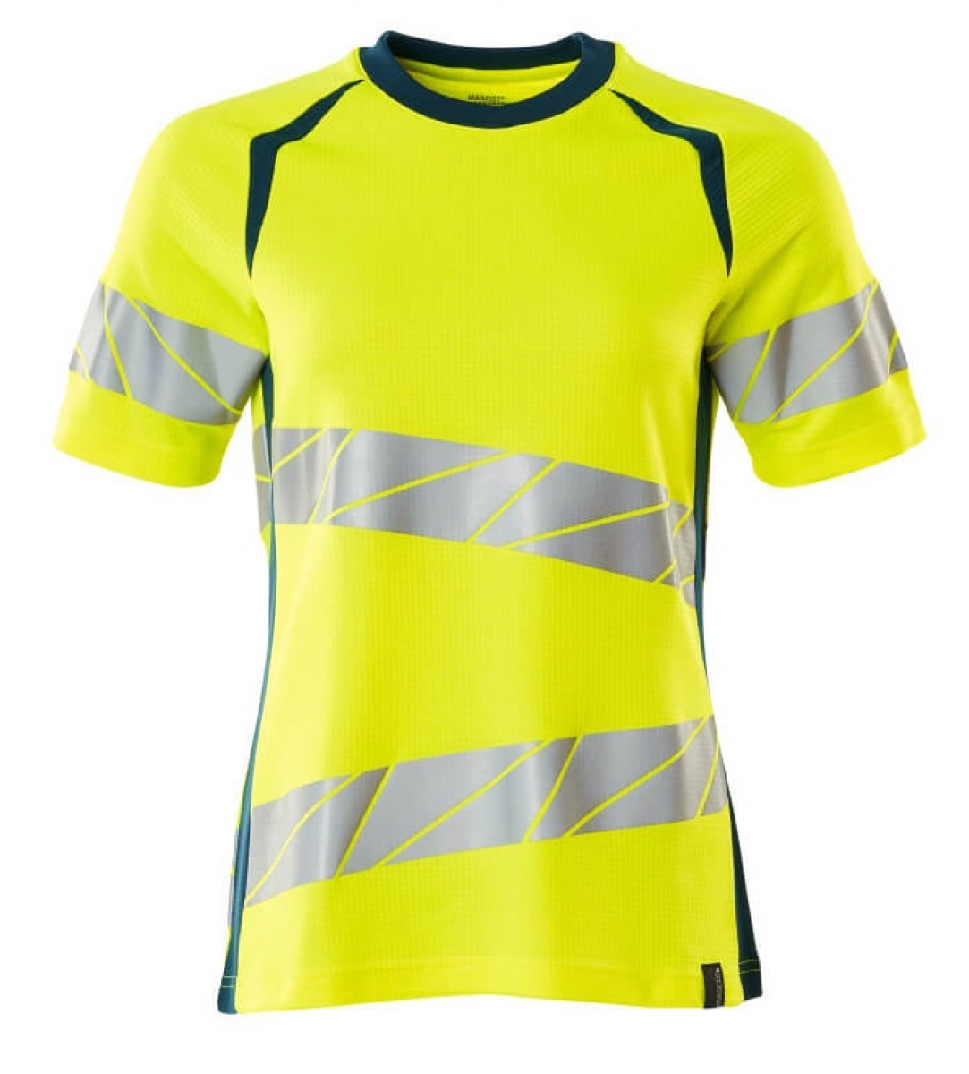 MASCOT-Workwear, Warnschutz-Damen T-Shirt, ACCELERATE SAFE, warngelb/dunkelpetroleum