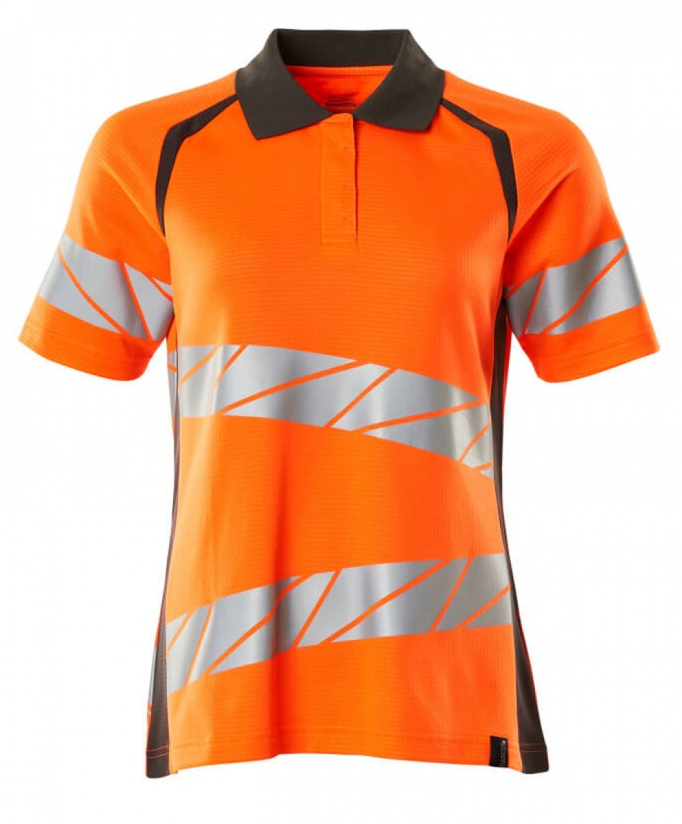 MASCOT-Workwear, Warnschutz-Damen Polo-Shirt, ACCELERATE SAFE, warnorange/dunkelanthrazit