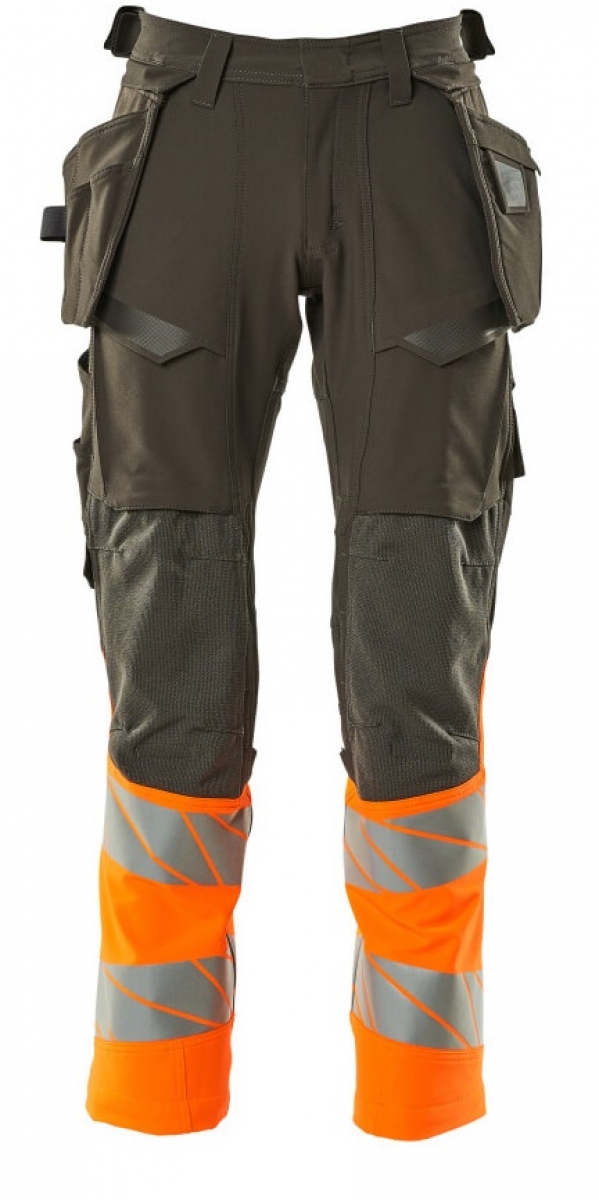 MASCOT-Workwear, Warnschutz-Bundhose, ACCELERATE SAFE, 82 cm, dunkelanthrazit/warnorange