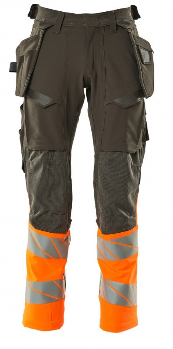 MASCOT-Workwear, Warnschutz-Bundhose, ACCELERATE SAFE, 90 cm, dunkelanthrazit/warnorange
