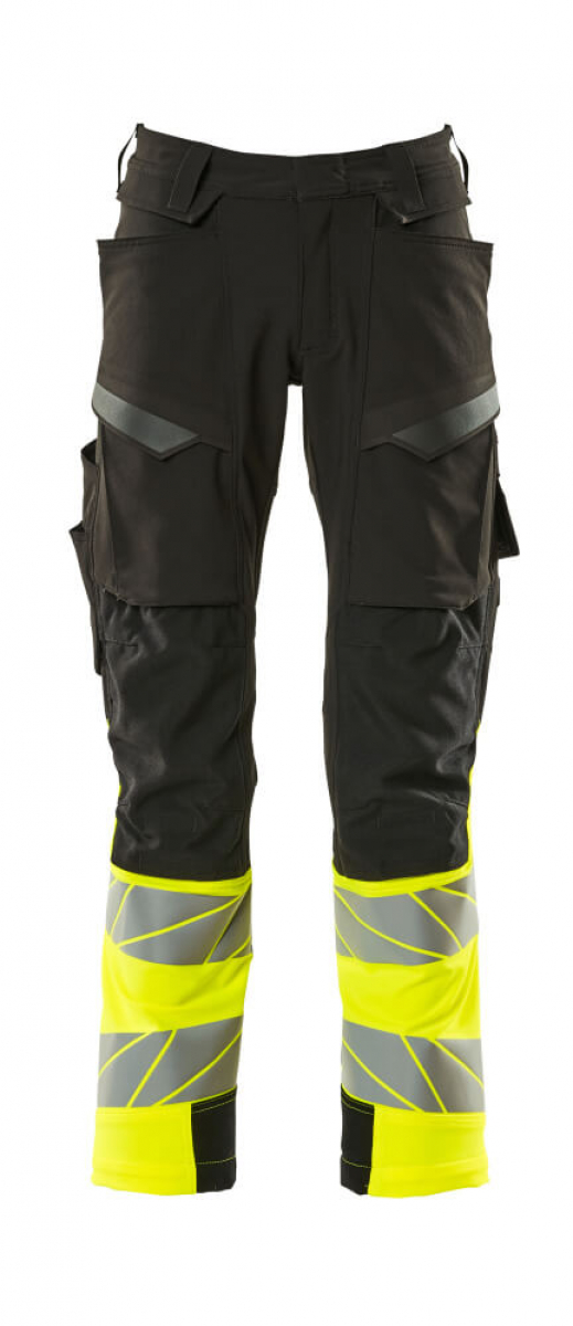 MASCOT-Warnschutz-Bundhose, ULTIMATE STRETCH, 82 cm, schwarz/warngelb