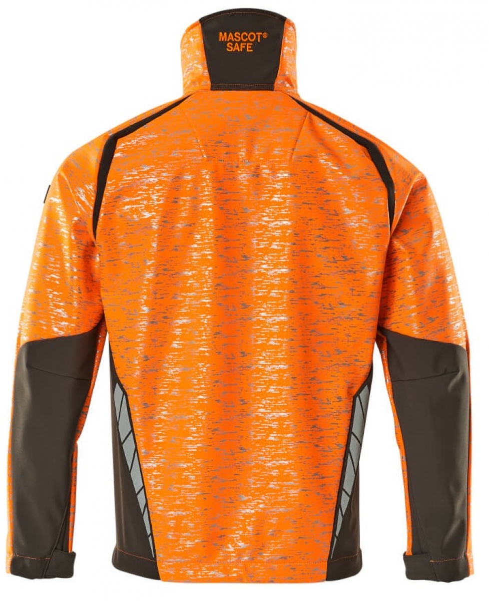 MASCOT-Workwear, Warnschutz-Softshell Jacke, ACCELERATE SAFE, high vis orange/dunkelanthrazit