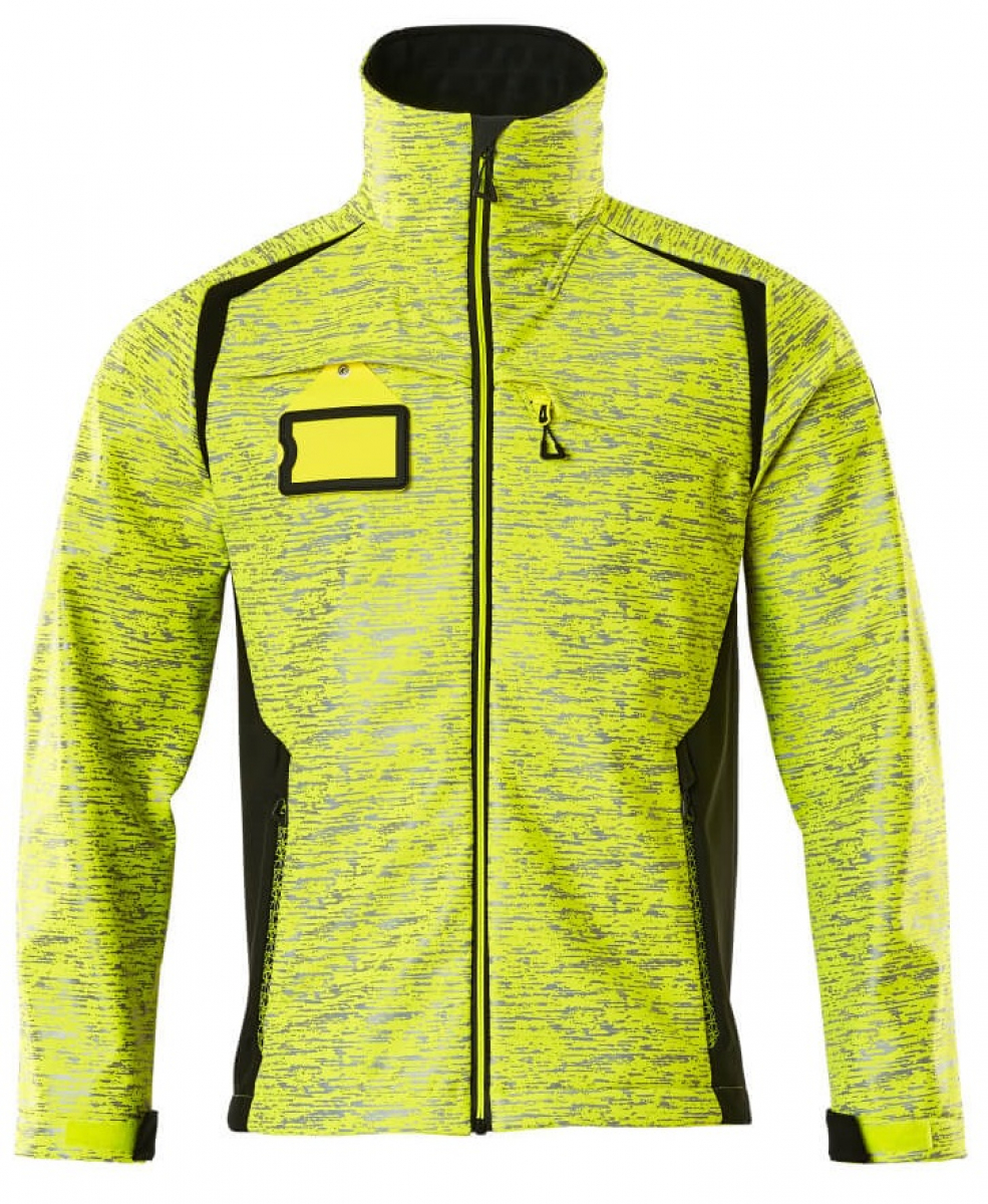 MASCOT-Workwear, Warnschutz-Softshell Jacke, ACCELERATE SAFE, high vis gelb/schwarz