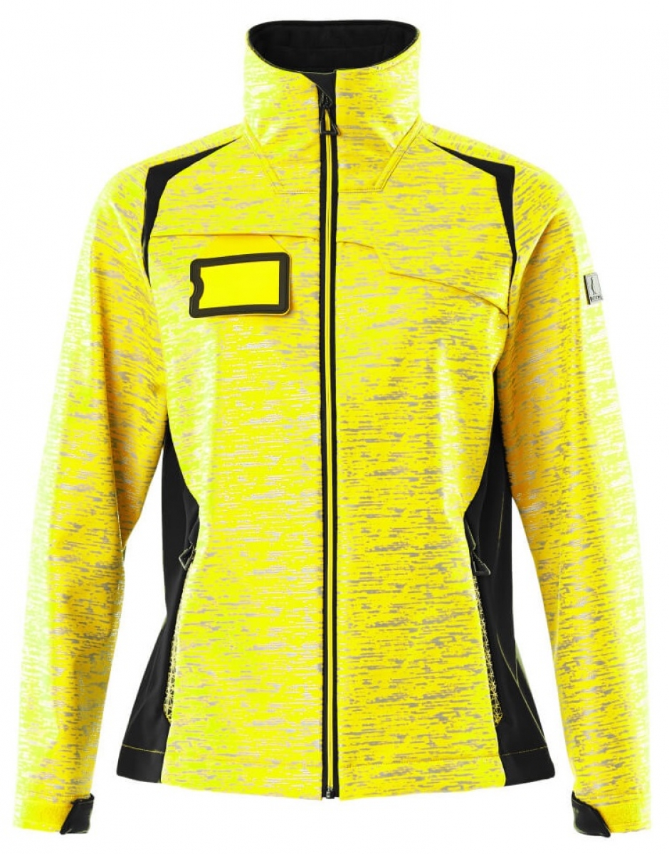 MASCOT-Workwear, Damen Warnschutz-Softshell Jacke, ACCELERATE SAFE, high vis gelb/schwarz