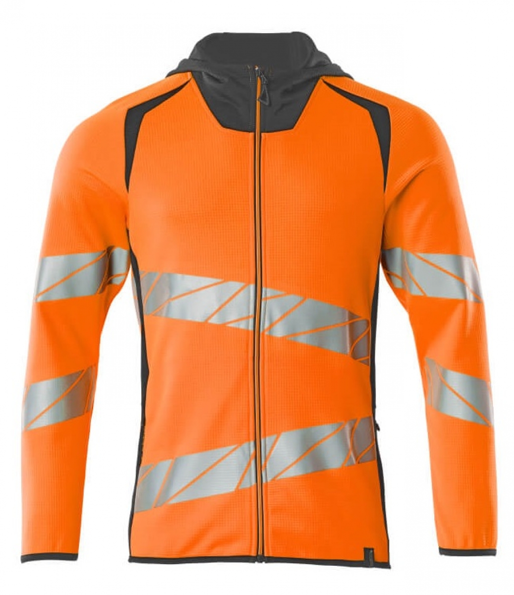 MASCOT-Workwear, Warnschutz-Kapuzen-Sweatshirt, ACCELERATE SAFE, high vis orange/dunkelanthrazit