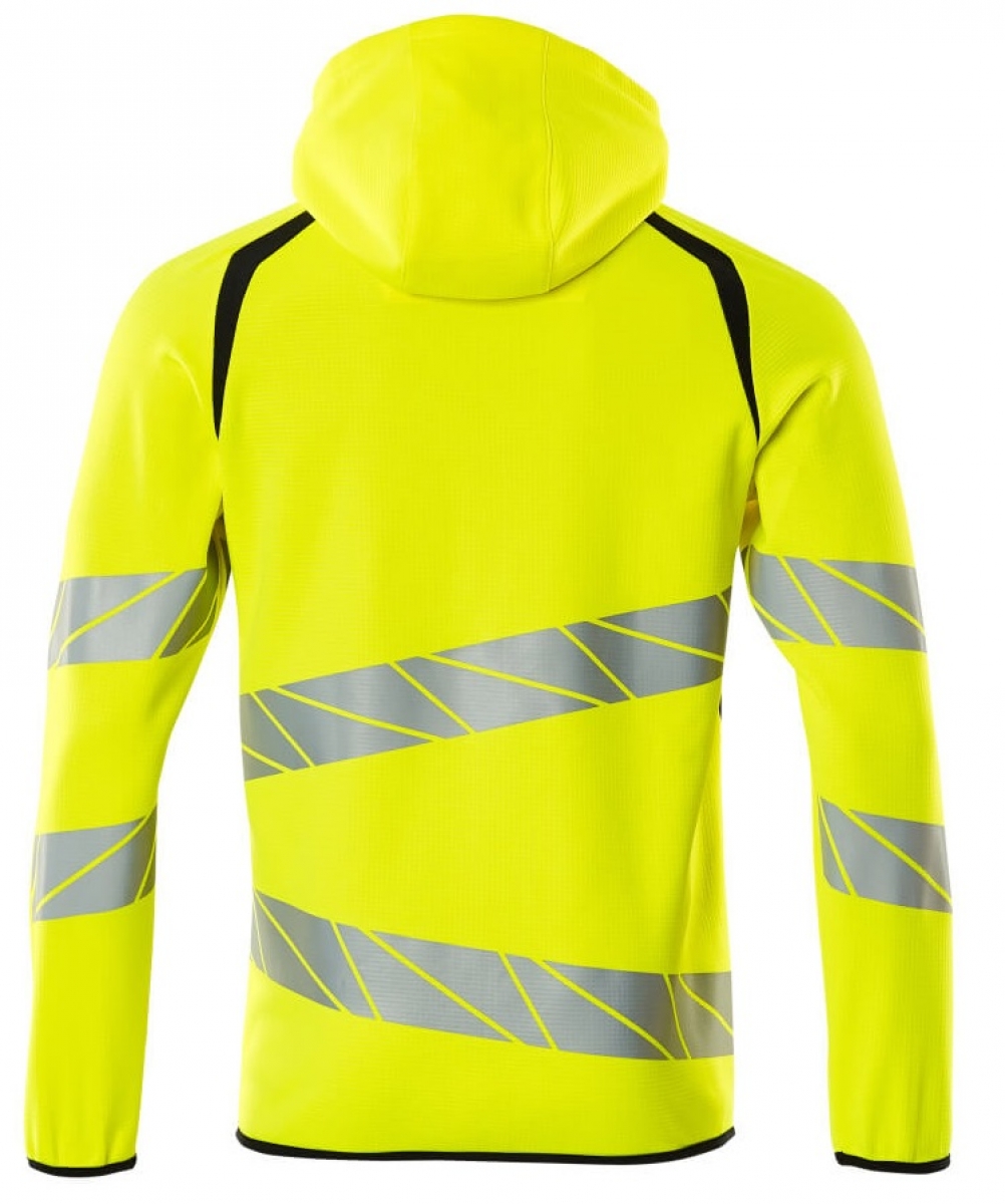 MASCOT-Workwear, Warnschutz-Kapuzen-Sweatshirt, ACCELERATE SAFE, high vis gelb/schwarzblau