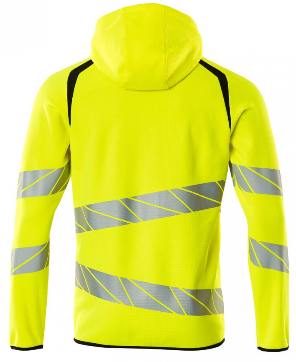 MASCOT-Workwear, Warnschutz-Kapuzen-Sweatshirt, ACCELERATE SAFE, high vis gelb/schwarz