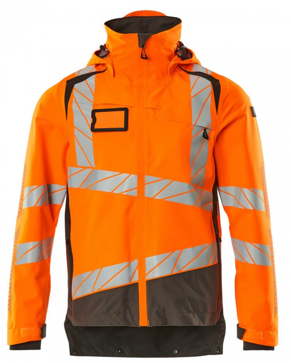 MASCOT-Workwear, Warnschutz-Hard Shell Jacke, ACCELERATE SAFE, high vis orange/dunkelanthrazit