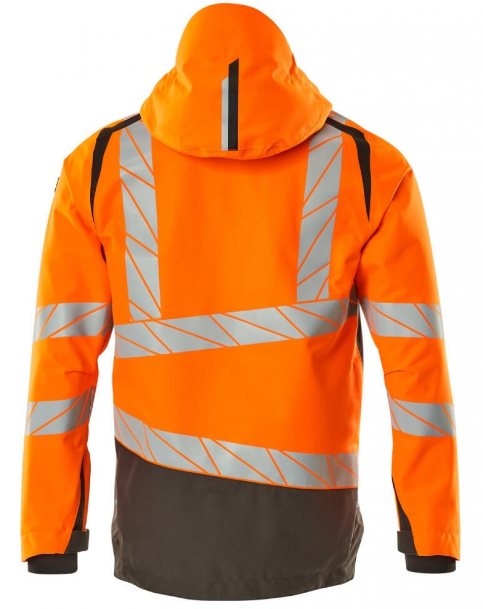 MASCOT-Workwear, Warnschutz-Hard Shell Jacke, ACCELERATE SAFE, high vis orange/dunkelanthrazit