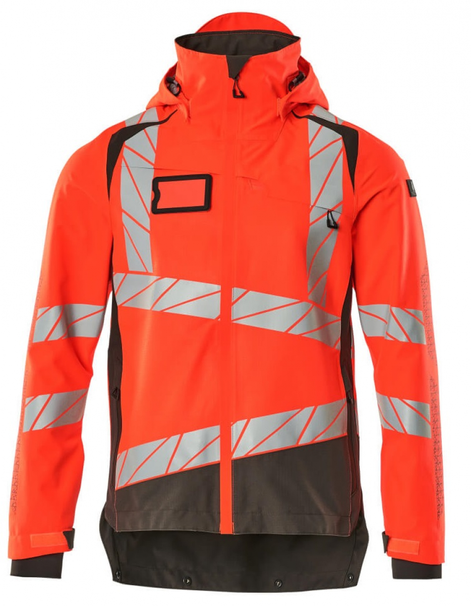 MASCOT-Workwear, Warnschutz-Hard Shell Jacke, ACCELERATE SAFE, high vis rot/dunkelanthrazit