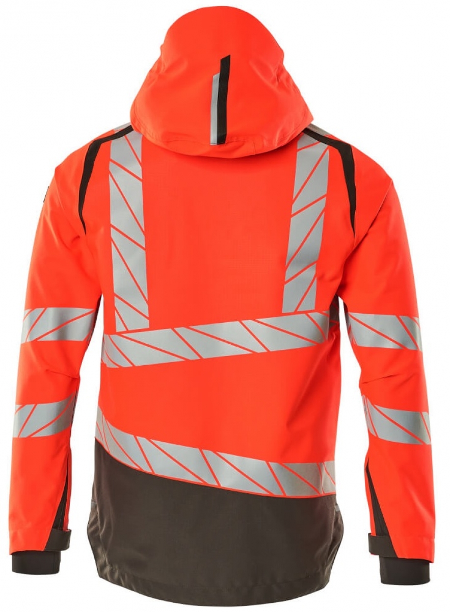 MASCOT-Workwear, Warnschutz-Hard Shell Jacke, ACCELERATE SAFE, high vis rot/dunkelanthrazit