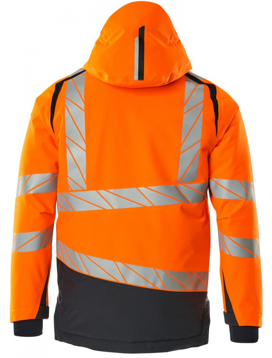 MASCOT-Workwear, Warnschutz-Winterjacke, ACCELERATE SAFE, high vis orange/schwarzblau