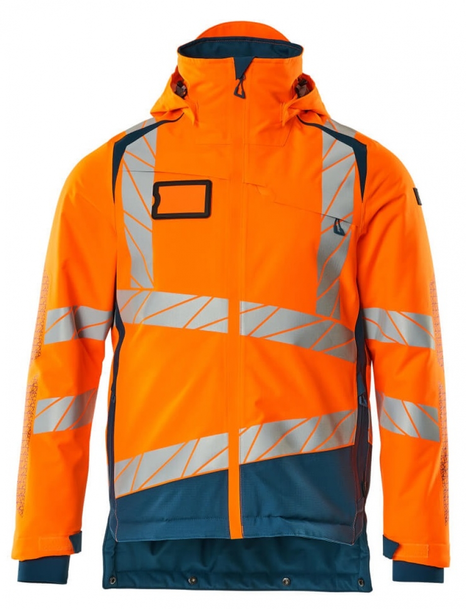 MASCOT-Workwear, Warnschutz-Winterjacke, ACCELERATE SAFE, high vis orange/dunkelpetroleum