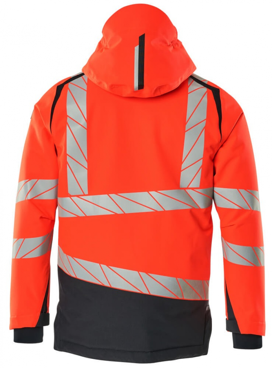 MASCOT-Workwear, Warnschutz-Winterjacke, ACCELERATE SAFE, high vis rot/schwarzblau