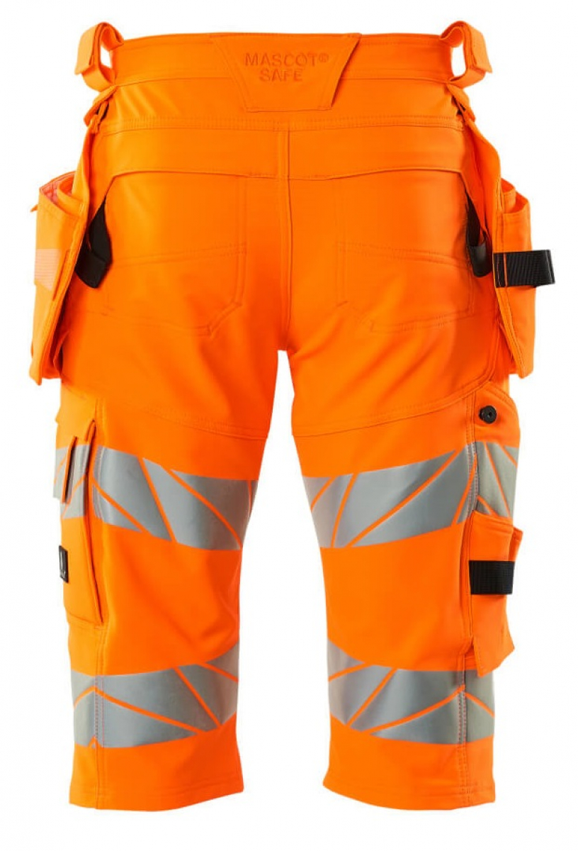MASCOT-Workwear, Warnschutz-Shorts, lang, ACCELERATE SAFE, high vis orange