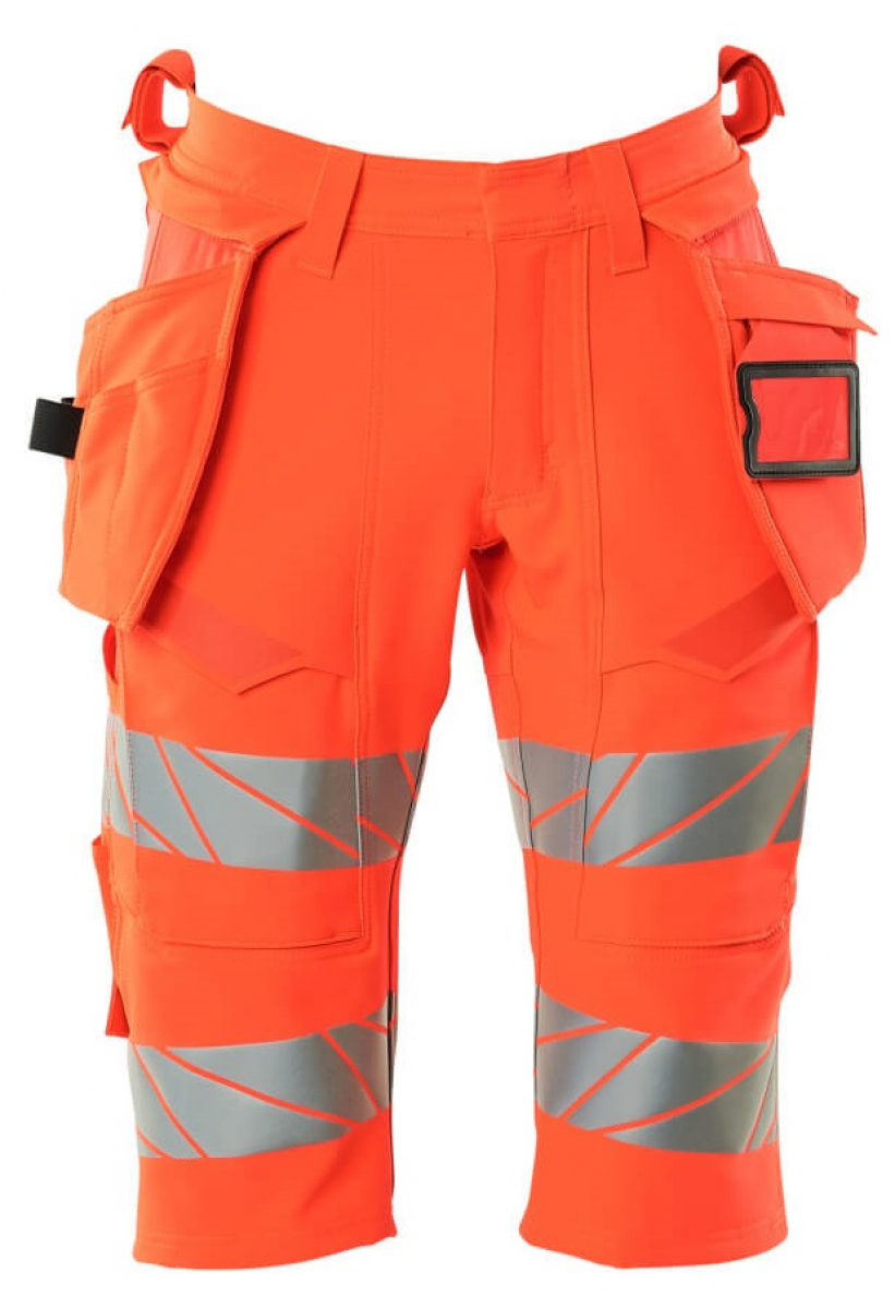 MASCOT-Workwear, Warnschutz-Shorts, lang, ACCELERATE SAFE, high vis rot