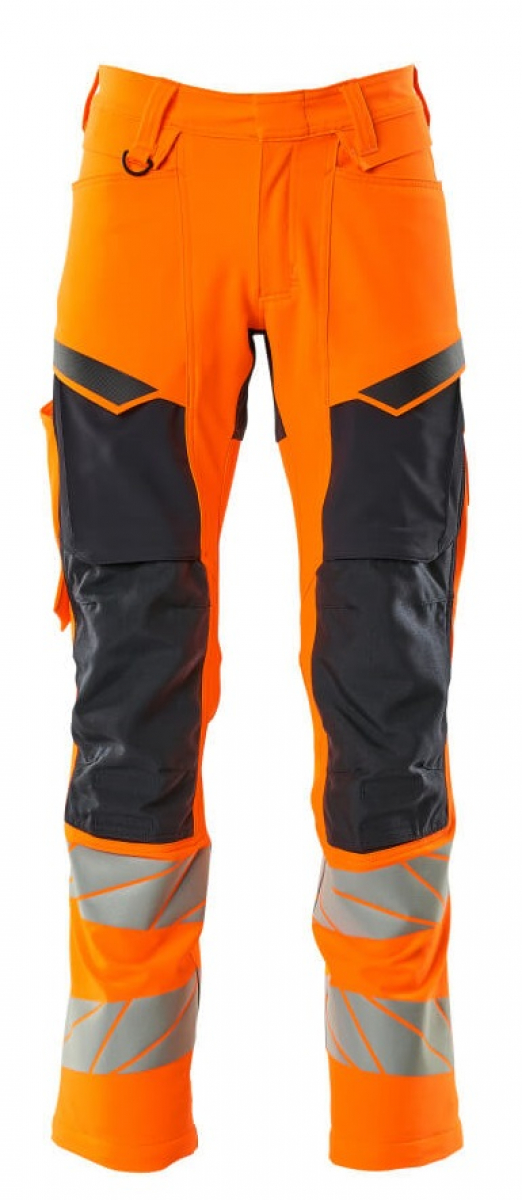 MASCOT-Workwear, Warnschutz-Bundhose, ACCELERATE SAFE, 76 cm, warnorange/schwarzblau