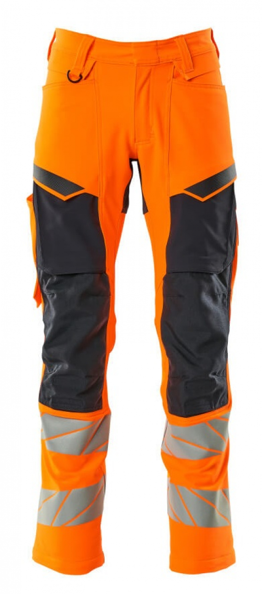 MASCOT-Workwear, Warnschutz-Bundhose, ACCELERATE SAFE, 82 cm, warnorange/schwarzblau